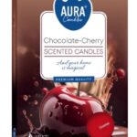 Aura Bispol Chocolate Cherry vonné čajové sviečky 6ks