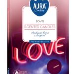 Aura Bispol Love vonné čajové sviečky 6ks
