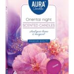 Aura Bispol Oriental Night vonné čajové sviečky 6ks