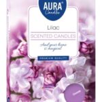 Aura Bispol Lilac vonné čajové sviečky 6ks