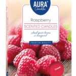 Aura Bispol Raspberry vonné čajové sviečky 6ks