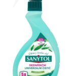 Sanytol dezinfekcia univerzálny antibakteriálny čistič s vôňou eukalyptu 500ml s rozprašovačom