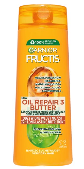 Garnier Fructis šampón 400ml Oil Repair3 Butter Garnier Fructis šampón 400ml Oil Repair3 Butter – Obrázok 1