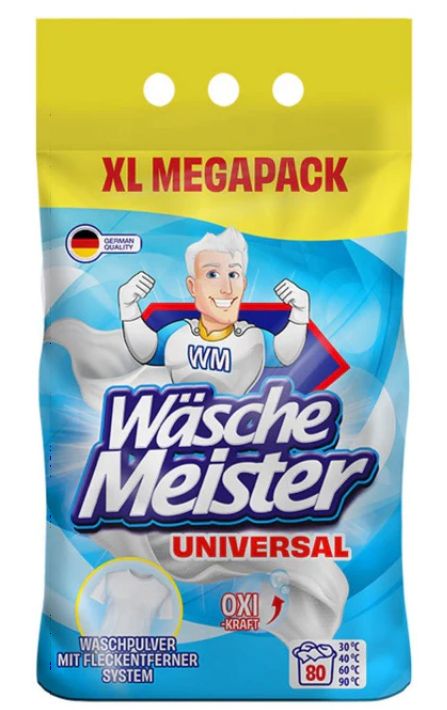 Wäsche Meister Universal prací prášok 6kg na 80 pracích dávok Wäsche Meister Universal prací prášok 6kg na 80 pracích dávok – Obrázok 1