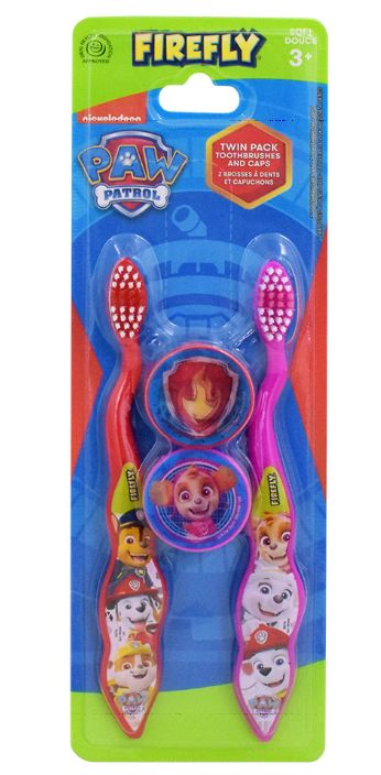 KIDS Paw Patrol detská zubná kefka s krytom 2ks KIDS Paw Patrol detská zubná kefka s krytom 2ks – Obrázok 1