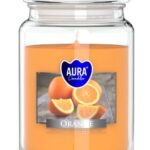 Aura Bispol Orange vonná sviečka 500g