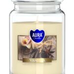 Aura Bispol Vanilla vonná sviečka 500g