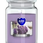 Aura Bispol Lavender vonná sviečka 500g