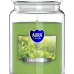 Aura Bispol Green Tea vonná sviečka 500g