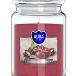 Aura Bispol Chocolate Cherry vonná sviečka 500g