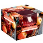 Aura Bispol Apple Cinnamon vonná sviečka - 80g