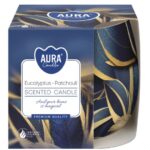Aura Bispol Eucalyptus Patchouli vonná sviečka 100g