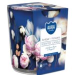 Aura Bispol Amber Flowers vonná sviečka 100g