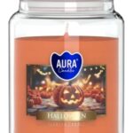 Aura Bispol Halloween vonná sviečka 500g