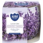 Aura Bispol Lavender vonná sviečka 100g