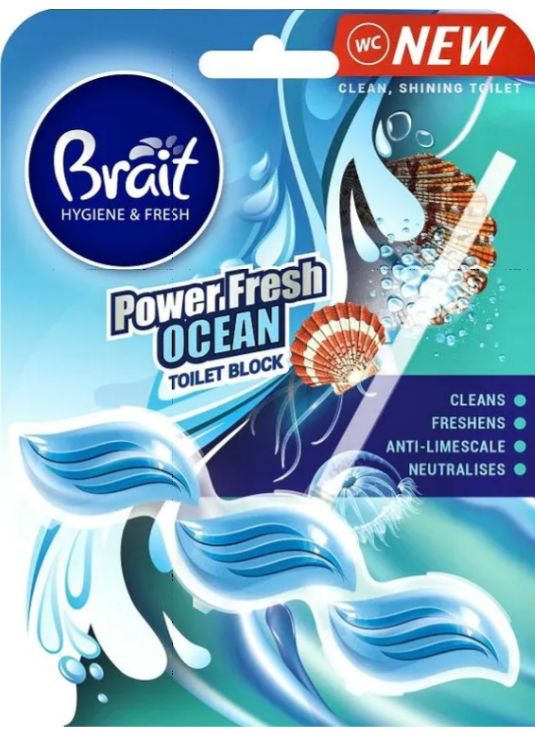 Brait Power Fresh Oceán WC záveska 39g Brait Power Fresh Oceán WC záveska 39g – Obrázok 1