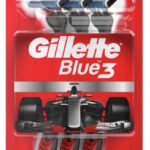 Gillette Blue 3 Plus Red strojček na holenie 3 ks – pohodlné a presné holenie