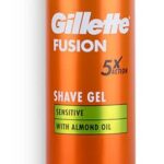 Gillette Fusion5 Sensitive with Almond Oil pánsky gél na holenie 200ml