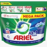 Ariel Mountain Spring gélove tablety na pranie 63ks sáčok