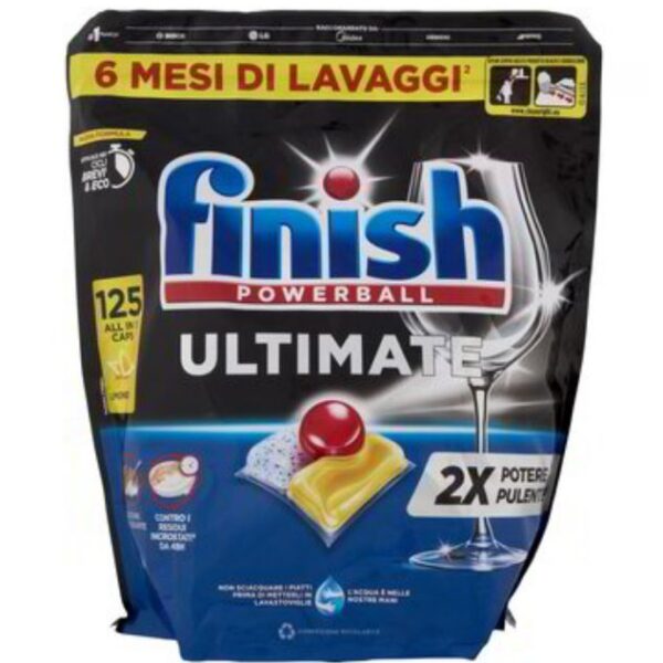 Finish Powerball All in 1 Lemon tablety do umývačky 125ks