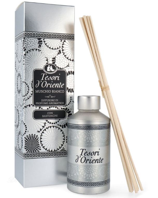 Tesori d´Oriente Muschio Bianco vonné tyčinky 200ml Tesori d´Oriente Muschio Bianco vonné tyčinky 200ml – Obrázok 1