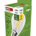 LED žiarovka Filament Mini Globe A CLASS / E14 / 3,8 W (60 W) / 806 lm / Neutrálna biela