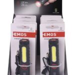 Dobíjacia plastová baterka LED P4720,120 lm  1ks