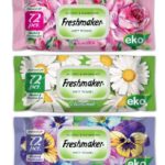 Freshmaker vlhčené obrúsky 72ks s klipom s vôňou kvetín