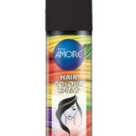 Amore farebný lak na vlasy - čierny 150ml