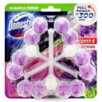 Domestos Power 5 Lavender tuhý WC blok 3x55g