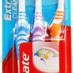 Colgate Extra Clean 3ks zubná kefka medium