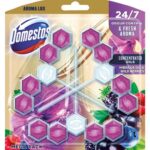 Domestos Aroma Lux Hibiscus Oil&Wild Berries tuhý WC blok 3x55g