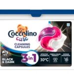 Coccolino Black&Dark 3in1 gelové tablety na pranie 45ks - dokonalá ochrana a sviežosť tmavého prádla