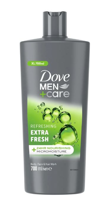 Dove Extra Fresh pánsky sprchový gél 700ml Dove Extra Fresh pánsky sprchový gél 700ml – Obrázok 1
