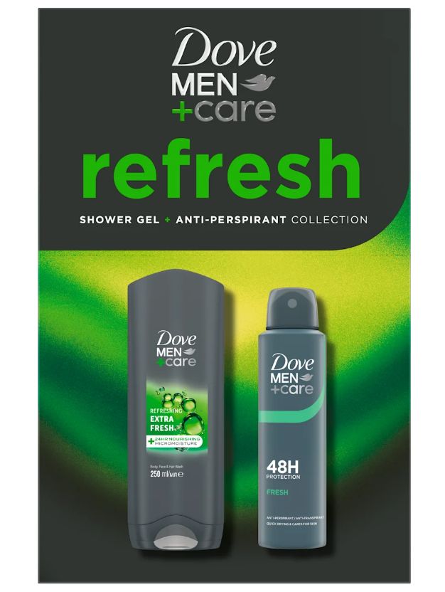 Dove Extra Fresh pánsky darčekový set 2ks Dove Extra Fresh pánsky darčekový set 2ks – Obrázok 1