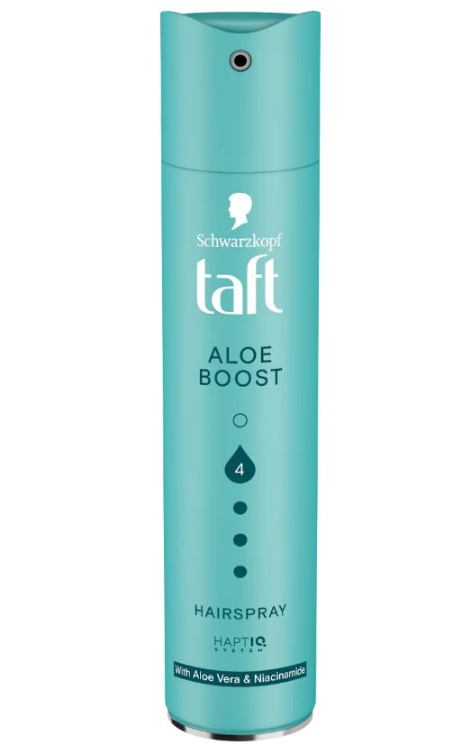 Taft Aloe Boost 4 lak na vlasy 250ml Taft Aloe Boost 4 lak na vlasy 250ml – Obrázok 1
