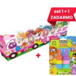Set 1+1 ZDARMA,Chlapu Chlap vláčik bomby do kúpeľa 7x50g+prstové figúrky/voskovky/