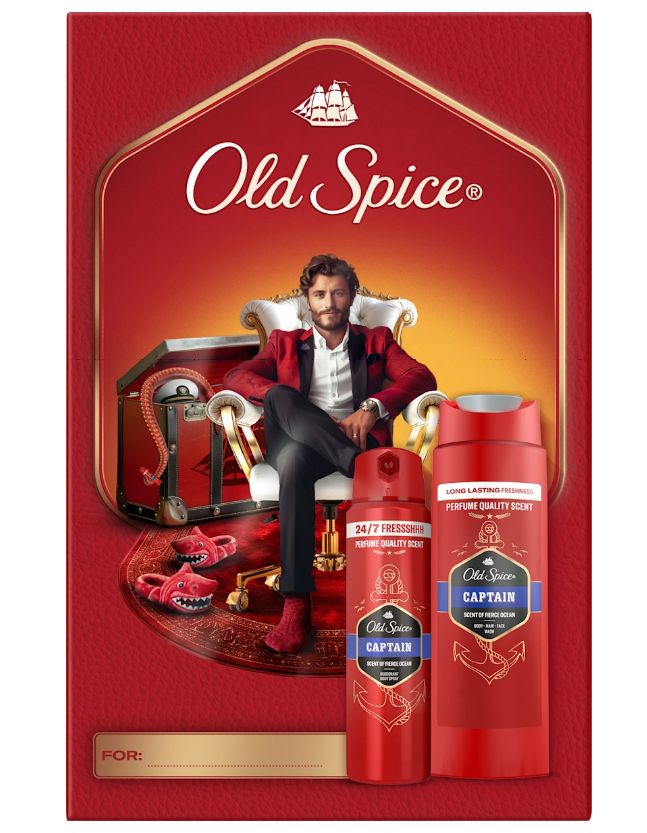 Old Spice Captain pánsky darčekový set 2ks Old Spice Captain pánsky darčekový set 2ks – Obrázok 1
