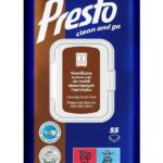 Presto vlhčené čistiace obrúsky 55ks na drevené povrchy