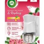 Air Wick Sparkling Rose&Raspberry komplet elektrický strojček + náhradná náplň 19ml