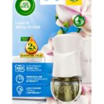 Air Wick Linen&White Orchid komplet elektrický strojček + náhradná náplň 19ml