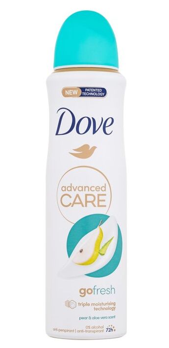 Dove Advanced Care Go Fresh Pear&Aloe Vera dámsky deospray 150ml Dove Advanced Care Go Fresh Pear&Aloe Vera dámsky deospray 150ml – Obrázok 1
