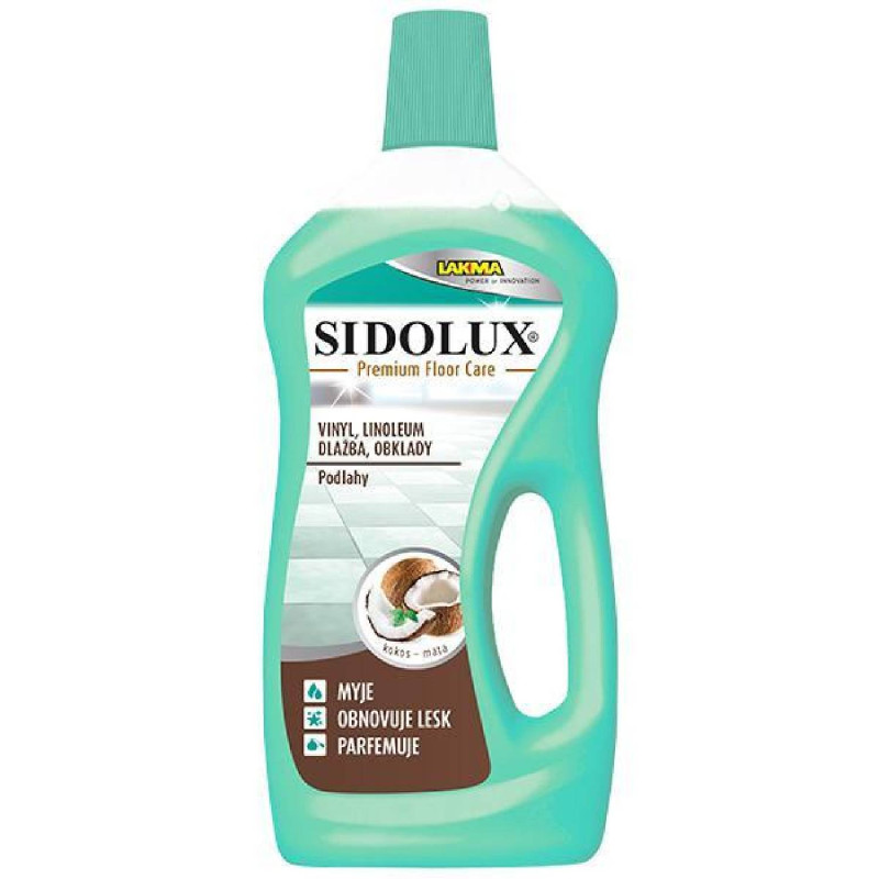 SIDOLUX PREMIUM FLOOR CARE na vinyl, dlažbu, linoleá - Kokos Mäta 750ml SIDOLUX PREMIUM FLOOR CARE na vinyl, dlažbu, linoleá - Kokos Mäta 750ml – Obrázok 1
