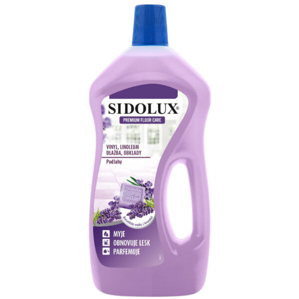 SIDOLUX PREMIUM FLOOR CARE na vinyl, dlažbu, linoleá - Marseillské mydlo s levanduľou 750ml