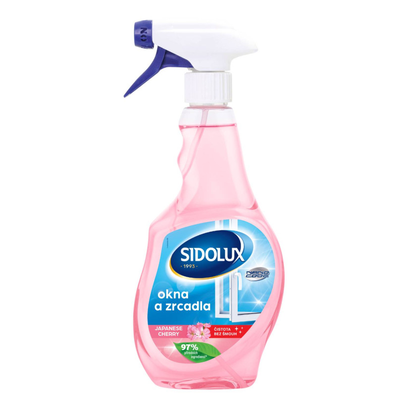 SIDOLUX na okná a zrkadlá s NANO technológiou Japanese Cherry - 500ml SIDOLUX na okná a zrkadlá s NANO technológiou Japanese Cherry - 500ml – Obrázok 1