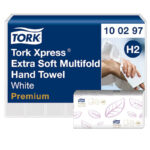 Tork Xpress® MULTIFOLD Premium jemná skladaná utierka na ruky H2 2-vr, celulóza biela 2100ks