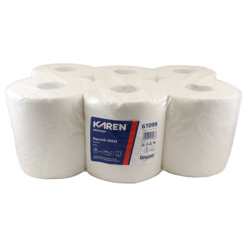 Papierové utierky KAREN PERFOROVANÉ MAXI s Ø 19 CM, 110 M Papierové utierky KAREN PERFOROVANÉ MAXI s Ø 19 CM, 110 M – Obrázok 1