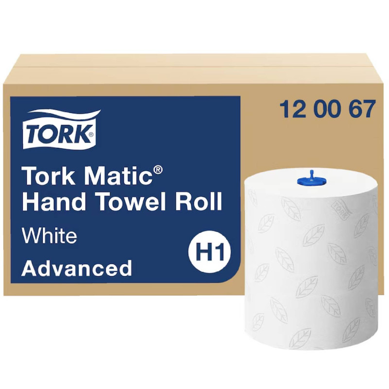 Tork Matic® jemné papierové utierky na ruky H1 2-vr, 150 m biela (6ks) Tork Matic® jemné papierové utierky na ruky H1 2-vr, 150 m biela (6ks) – Obrázok 1
