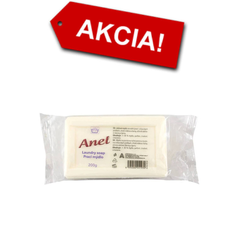 ANEL jadrové mydlo na pranie citrón 200g ANEL jadrové mydlo na pranie citrón 200g – Obrázok 1