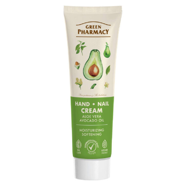 Green Pharmacy krém na ruky a nechty - Aloe a Avokádový olej 100ml